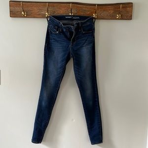 Old Navy Rockstar high-rise Jeans, mid blue, size 0